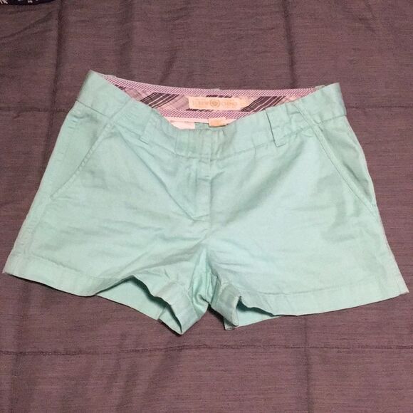 J Crew weathered Chino Classic Twill shorts sz 2 Mint Aqua Green T041 - Picture 1 of 5